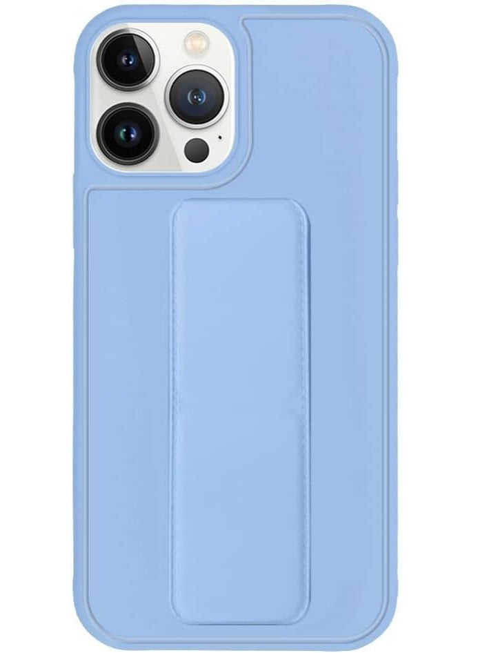 غطاء حماية متوافق مع آيفون 14 برو مع قاعدة مغناطيسية للسيارة وحامل، حزام يد عمودي وأفقي من السيليكون الفاخر، وقبضة مع قاعدة متعددة - Image 2