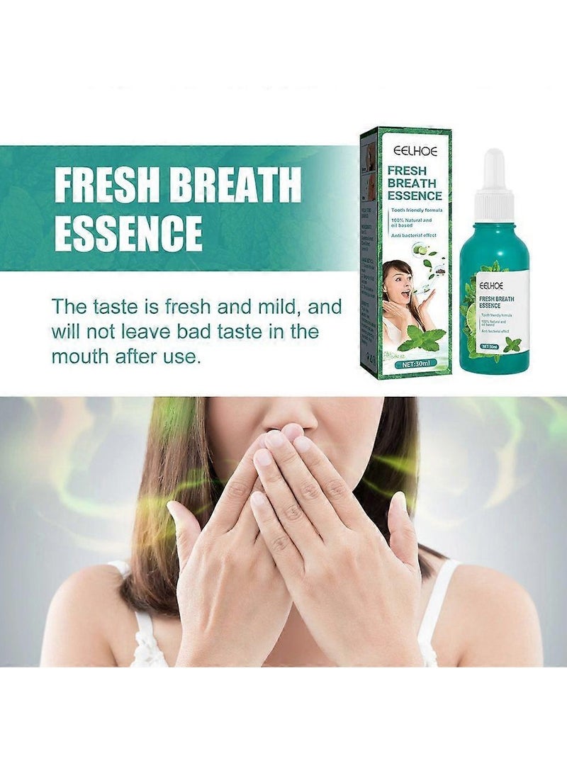 EELHOE Fresh Breath Essence Bad Breath Treatment for Adults, mint flavor, Dry and Bad Mouth Smell Removing Drops, Easy to Carry and Handy Fresh Breath Oil-serum 30 ml - Image 3