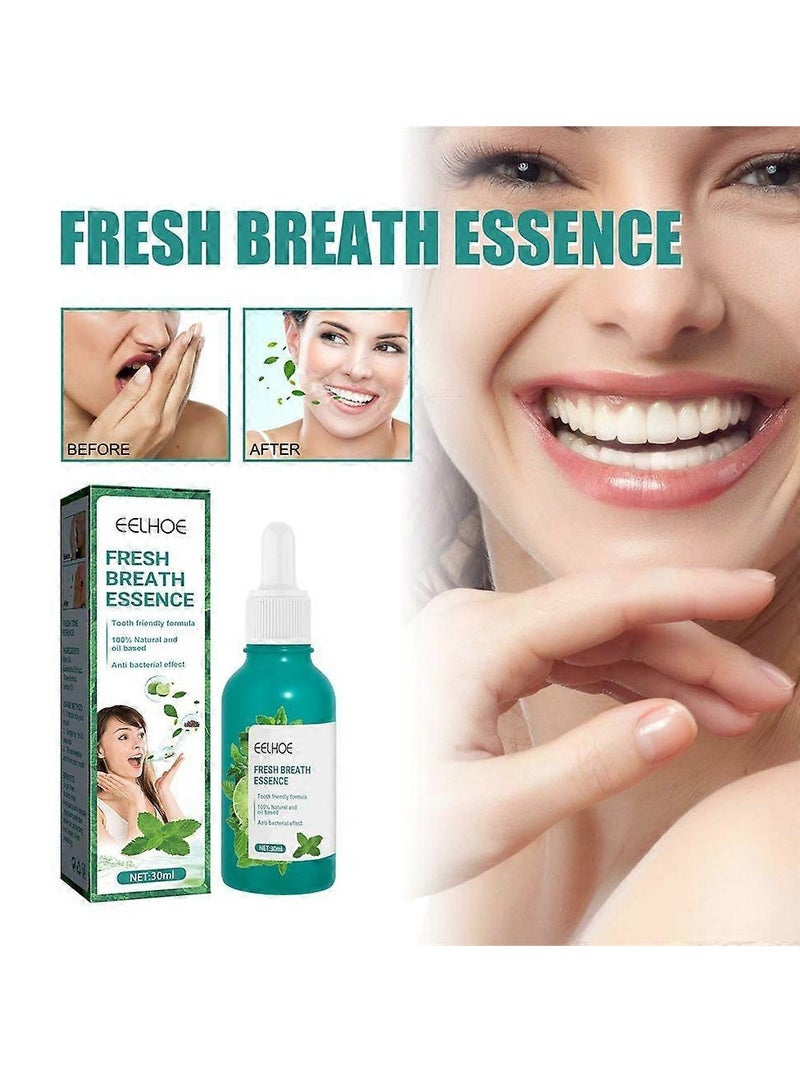 EELHOE Fresh Breath Essence Bad Breath Treatment for Adults, mint flavor, Dry and Bad Mouth Smell Removing Drops, Easy to Carry and Handy Fresh Breath Oil-serum 30 ml - Image 2