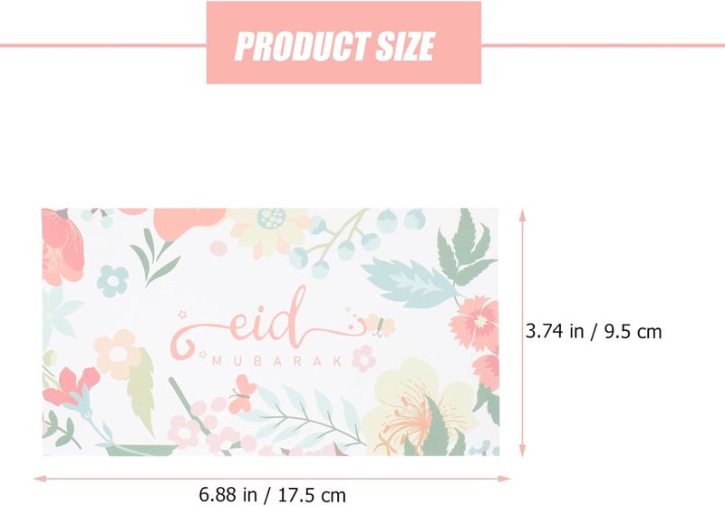 woobles 10Pcs Eid Money Envelopes for Gifting Eid Mubarak Gift Card Holders for Kids for Ramadan Eid Mubarak Greetings Supplies Eid Holiday Celebrations Decorations 1 - Image 2