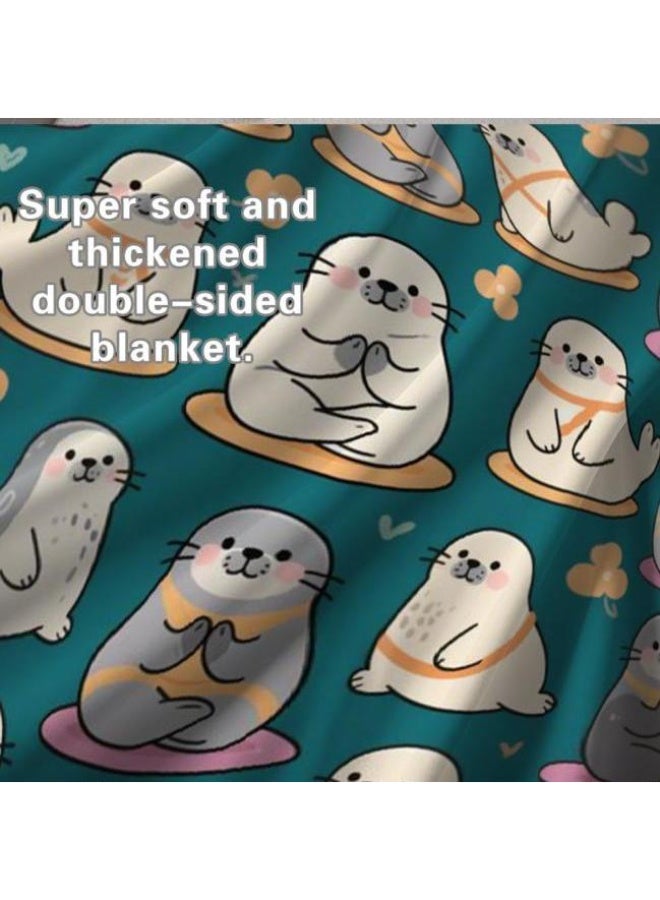 عام بطانية رقيقة من الفانيلا (حرارة ومريحة، ومناسبة للنوم واستخدام اللعبة والغبار والرمل) 150 سم * 200 سم - 1180 - Image 5