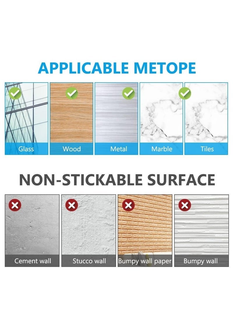 خطافات صور من ، 12 قطعة من الخطافات اللاصقة ذاتية اللصق لتعليق الصور، خطافات لاصقة بدون مسامير شديدة التحمل لغرفة المعيشة وغرفة النوم والحمام، شماعات الصور للزجاج والإطارات والمرايا - Image 5