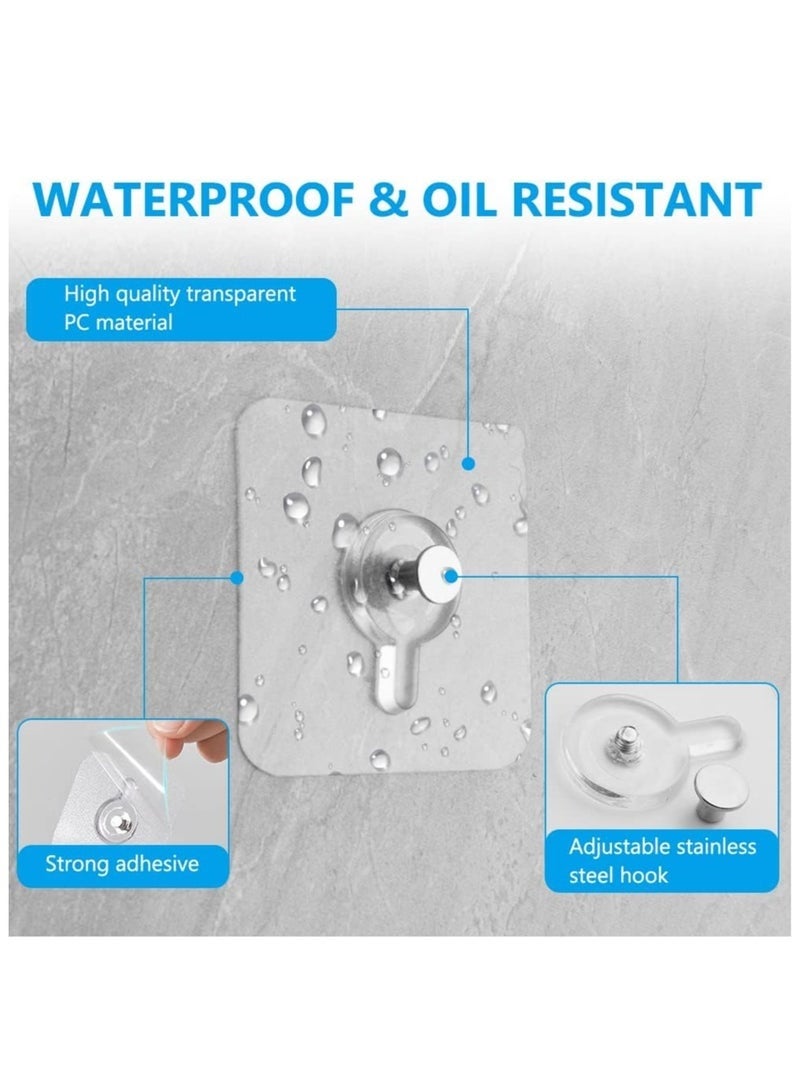 خطافات صور من ، 12 قطعة من الخطافات اللاصقة ذاتية اللصق لتعليق الصور، خطافات لاصقة بدون مسامير شديدة التحمل لغرفة المعيشة وغرفة النوم والحمام، شماعات الصور للزجاج والإطارات والمرايا - Image 3