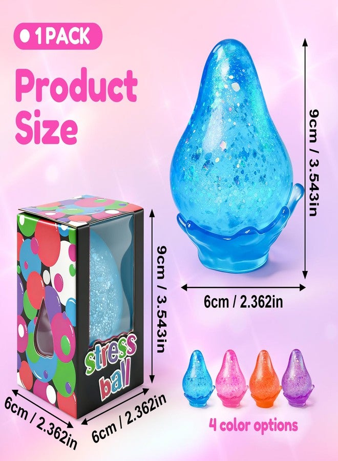 Chgfs Squishy Stress Balls, Cube Squishies Anxiety Stress Relief Ice Squishy Malt Sugar Balls, Soft Sensory Calming Toys for Kids Teens, Party Favors & Classroom Prizes for Kids - Blue - Image 2