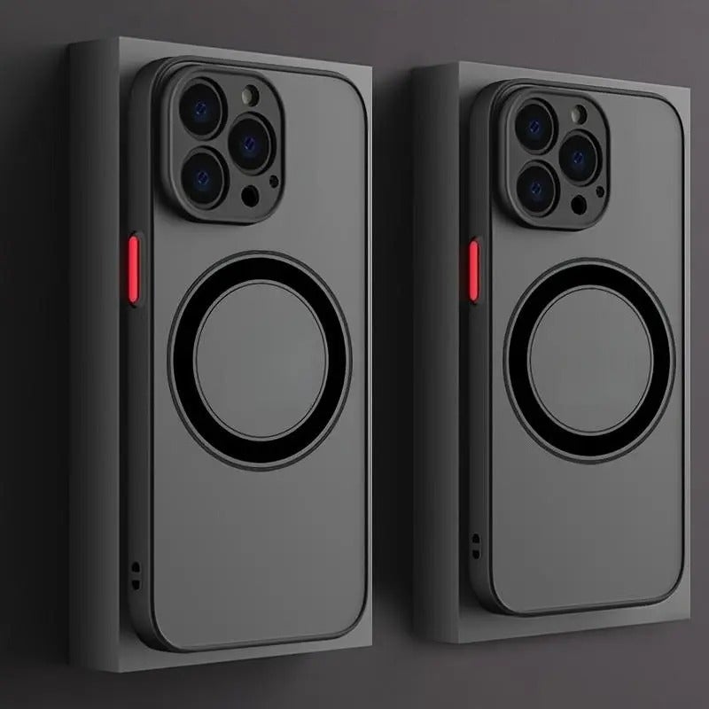 Luxury Magnetic Wireless Charging Armor Case for iPhone 11/12/13/14/15/16/17 Pro Max Plus - Image 3