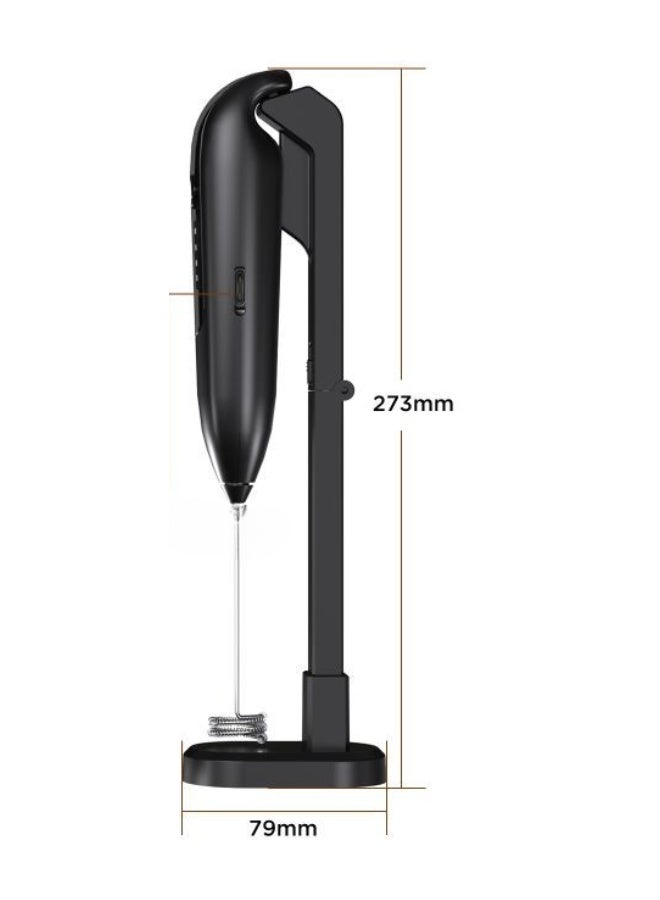 USB Charging Electric Handheld Milk Frother, Foamer Mixer With 2 Mixing Heads, 3 Modes Stainless Steel Coffee Latte Stirr Blender,Easy Cleaning,For Latte, Matcha Tea, Cappuccino, Hot Chocolate, Egg, Cake  - Image 4