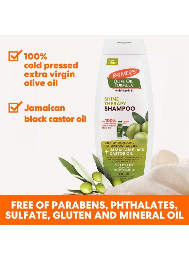 PALMER'S - Olive Oil Smoothing Shampoo For Extra Shine, Colour Safe, Free Of Sulfates, Parabens, Phthalates,Mineral Oil & Gluten - 400Ml - Image 1