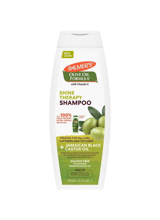 PALMER'S - Olive Oil Smoothing Shampoo For Extra Shine, Colour Safe, Free Of Sulfates, Parabens, Phthalates,Mineral Oil & Gluten - 400Ml - Image 1