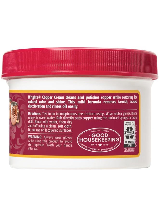 Wright's Copper and Brass Cream Cleaner - Gently Cleans and Removes Tarnish Without Scratching, 8 Ounce (Pack of 6) - Image 2