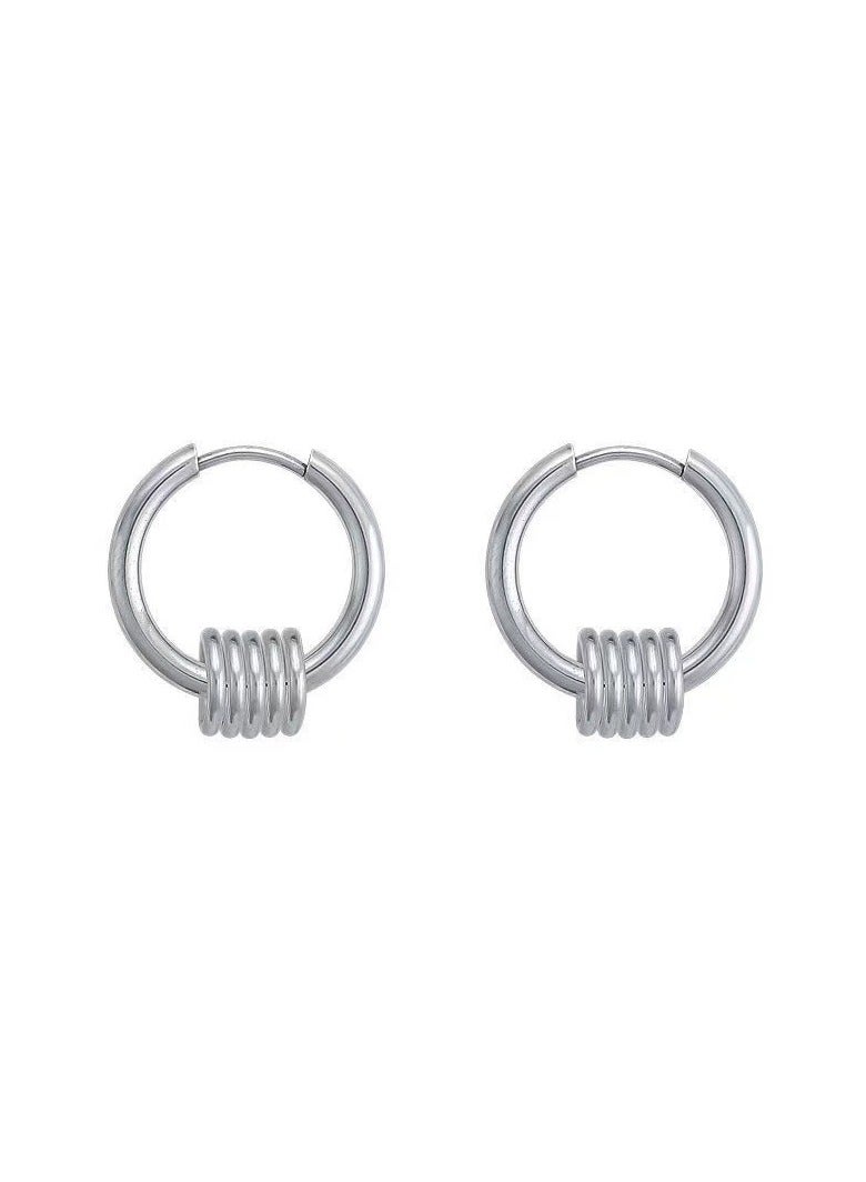 Goolsky Trendy Hoop Clip-On Earrings for Women – Summer INS Style Minimalist Round Design, No Piercing Ear Cuffs - Image 1