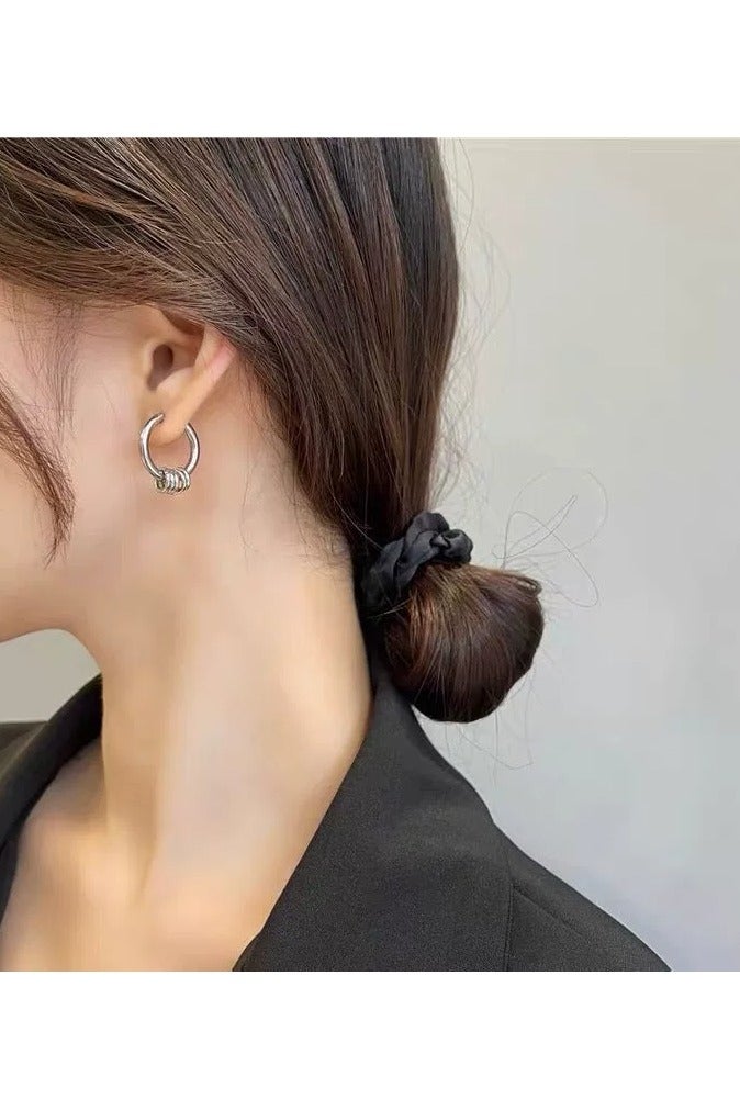 Goolsky Trendy Hoop Clip-On Earrings for Women – Summer INS Style Minimalist Round Design, No Piercing Ear Cuffs - Image 2