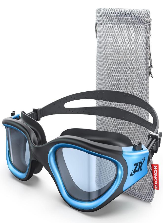 ZIONOR ZIONOR Swim Goggles, G1 MAX Super Anti-fog Polarized Swimming Goggles for Men Women Adult, UV Protection Leakproof Easy Adjustable Strap for Indoor Outdoor Swimming (Polarized + Bright Smoke)  - Image 1