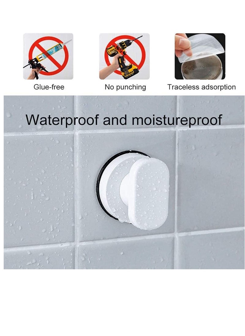 Y&D Suction Cup Handles, Glass Door Handles Vacuum Strong Pull for Bathroom Wall, Shower, Cabinet, Mini Fridge, White (2 Pack)  - Image 3