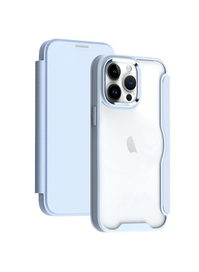 S-TOP Case For iPhone 14 Pro RFID Blocking Adsorption Flip Leather Phone Case - Image 1