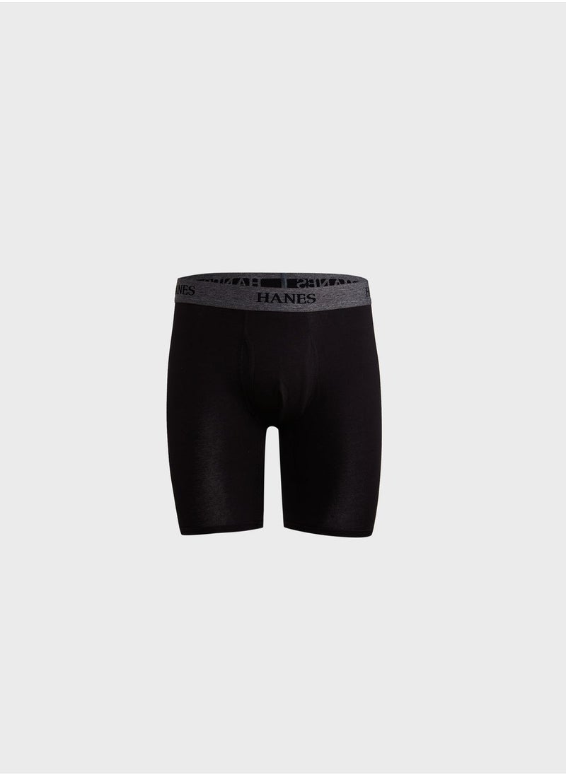 Hanes مجموعة من 4 سراويل داخلية بشعارات متنوعة  - Image 4