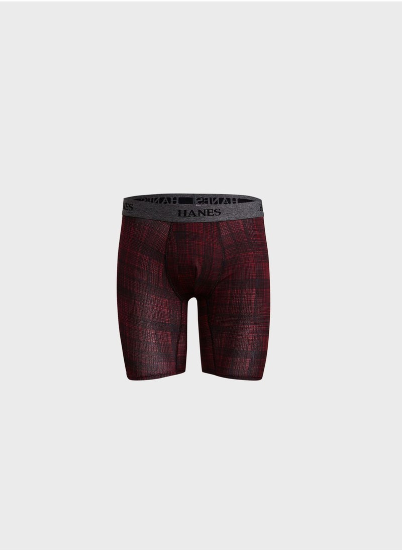 Hanes مجموعة من 4 سراويل داخلية بشعارات متنوعة  - Image 5