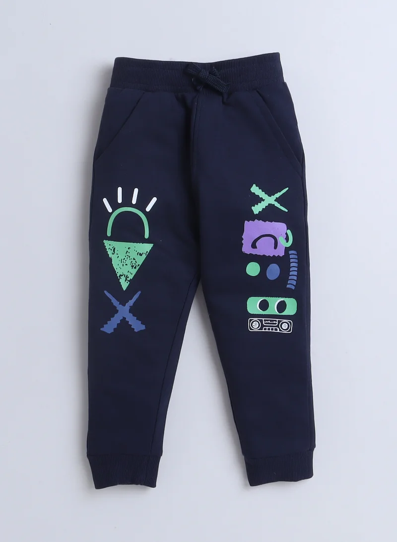 victor and jane Boys' 2-Piece Set - Sweatshirt and Jogger Set -Navy