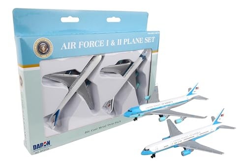 Daron Air Force One 2 Plane set Air Force One and Air Force Two Blue and White - Image 1