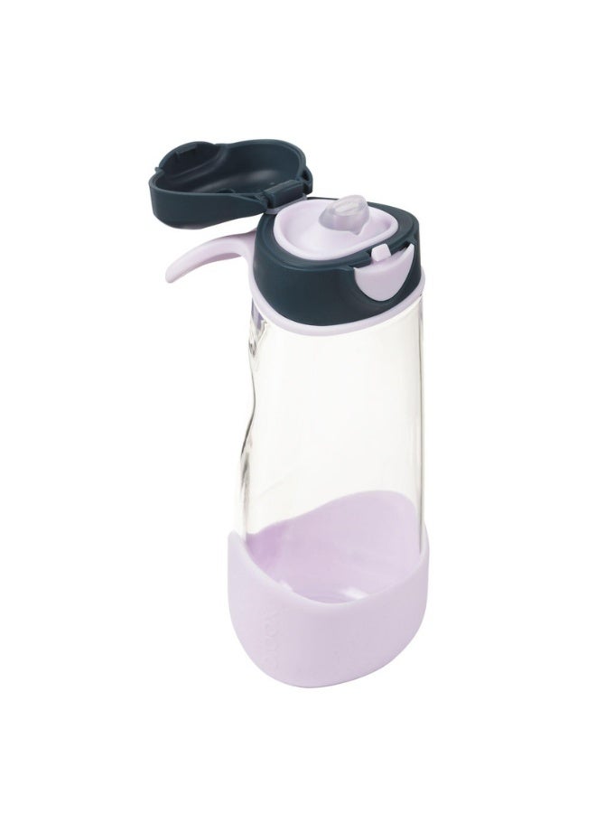 b.box زجاجة مياه وشرب رياضية مع فوهة، زجاجة سهلة الإمساك وغطاء مانع للتسرب، تصميم حديث مناسب للأطفال، مائل واشرب، 600 مل/20 - Image 1