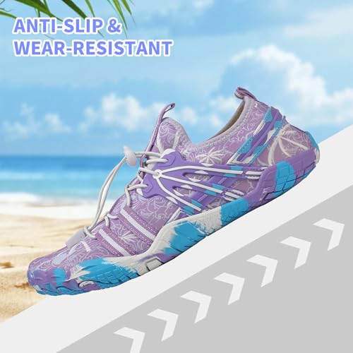 ziitop Water Shoes for Women Men Beach Shoe Women Swim Pool River Barefoot Shoes Quick Dry Slip-on for Pool Beach Surf Water Park Yoga - Image 4