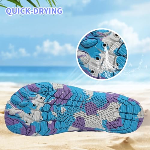 ziitop Water Shoes for Women Men Beach Shoe Women Swim Pool River Barefoot Shoes Quick Dry Slip-on for Pool Beach Surf Water Park Yoga - Image 3