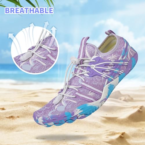 ziitop Water Shoes for Women Men Beach Shoe Women Swim Pool River Barefoot Shoes Quick Dry Slip-on for Pool Beach Surf Water Park Yoga - Image 2