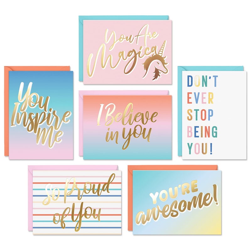 Sweetzer & Orange Boxed Encouragement Cards with Envelopes, set of 24 Inspirational sheets with Envelopes for Positive Affirmations and Motivational Quotes! Inspirational Greeting Cards - Image 1