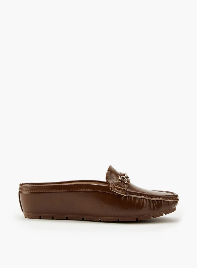 Horsebit Detail Slip-On Mules