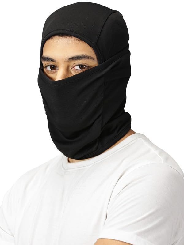BLUE TYGA Sunscreen Balaclava with UV Protection | Full Face Mask for Riders | UPF 50+ Protection Facekini Black - Image 5