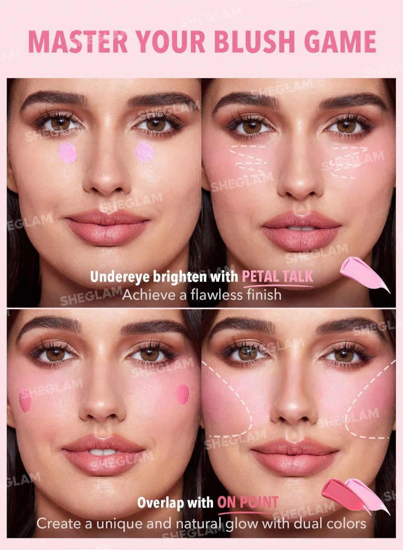 SHEGLAM Color Bloom Liquid Blush Petal Talk - Image 3