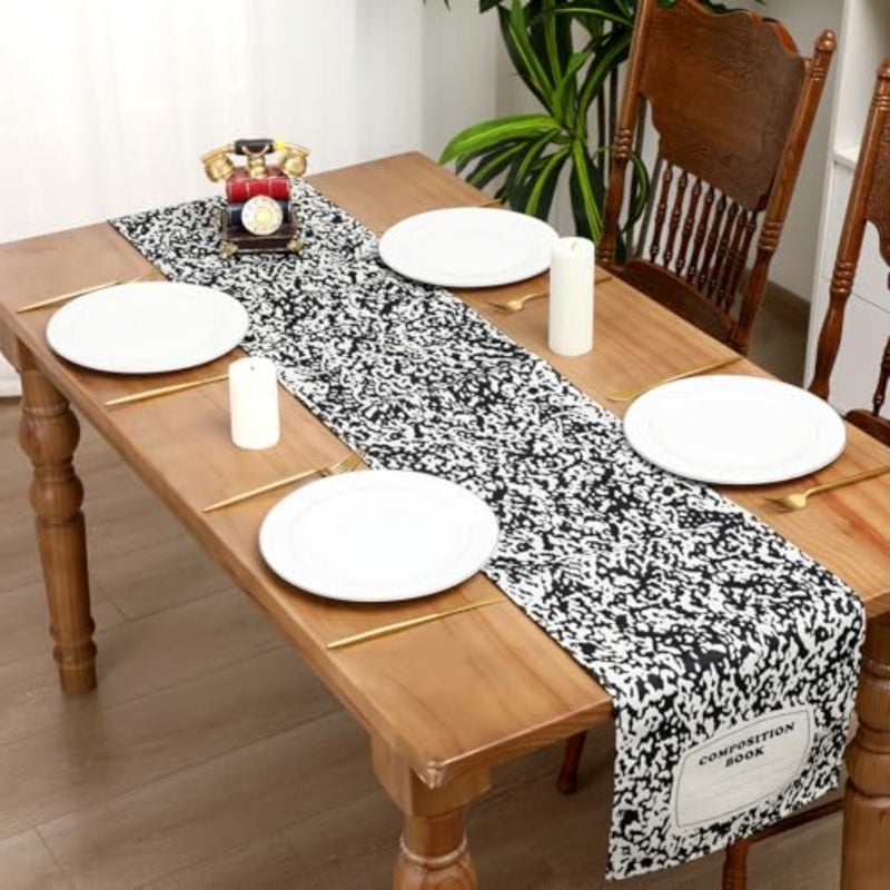 4 Pcs Preschool Back to School Table Runner 71 x 13 Inch First Day of School Kindergarten Tablecloth Ruler Note Classroom Decor for Teacher Dining Room Party - Image 4