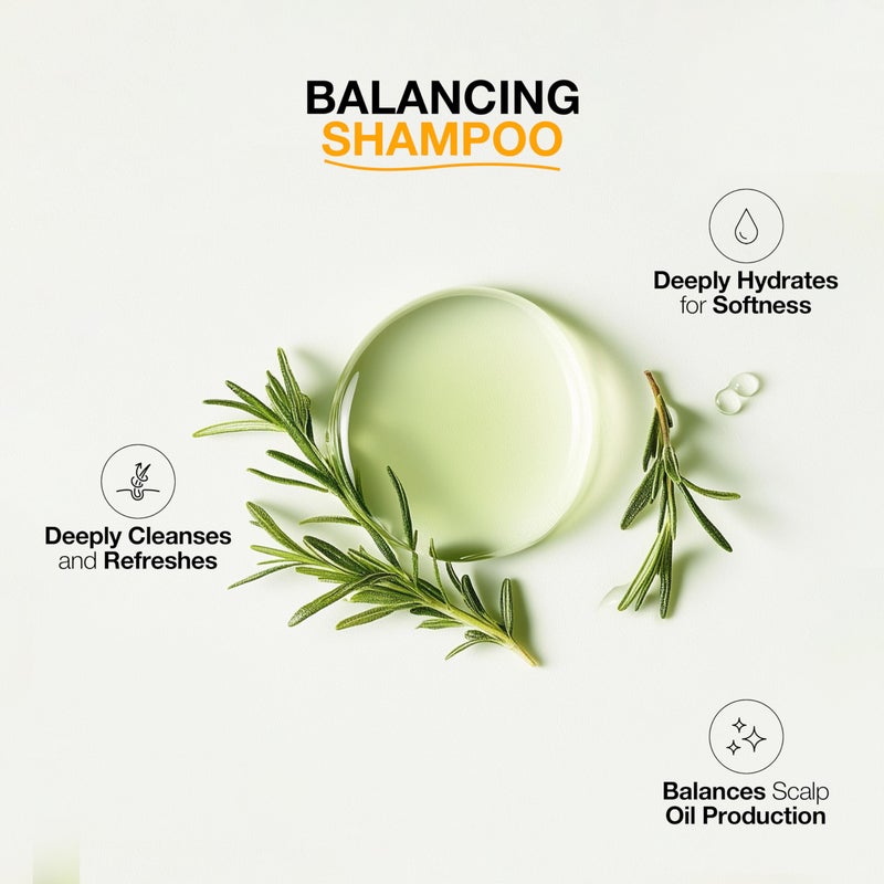 GK HAIR Balancing Shampoo Repairs Dry Damage For Oily Flaky Itchy Scalp Thinning Removes Impurities Deep Cleansing Natural Moisture Keratin Treatment Sulfate Parabem Free All Hair Types - 33.8 Ounce - Image 3
