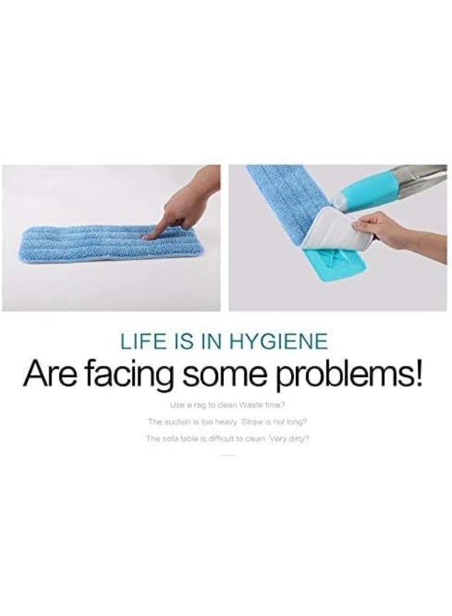 Healthy Spray Mop with Removable Washable Cleaning Microfiber Pad - 360 Degree Spin Head Flat Floor Cleaner - Image 4