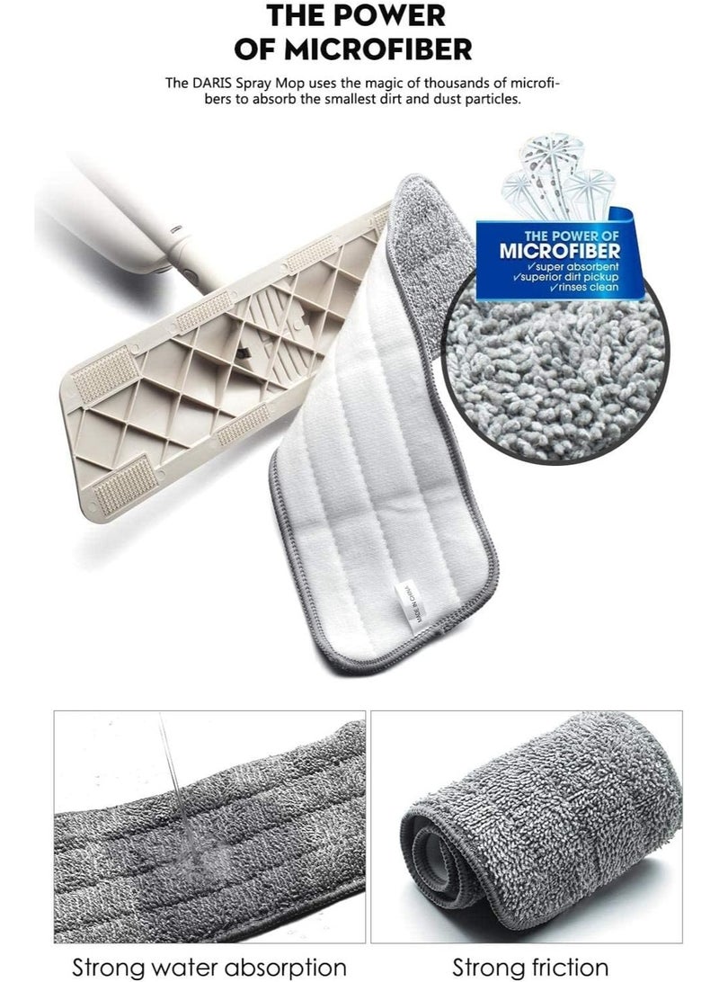 Healthy Spray Mop with Removable Washable Cleaning Microfiber Pad - 360 Degree Spin Head Flat Floor Cleaner - Image 2
