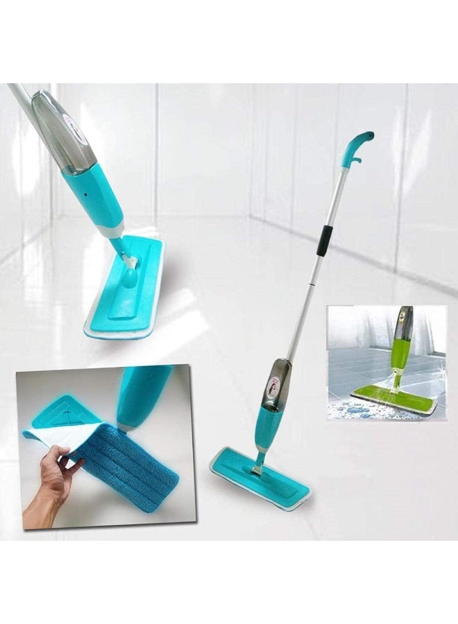 Healthy Spray Mop with Removable Washable Cleaning Microfiber Pad - 360 Degree Spin Head Flat Floor Cleaner - Image 1