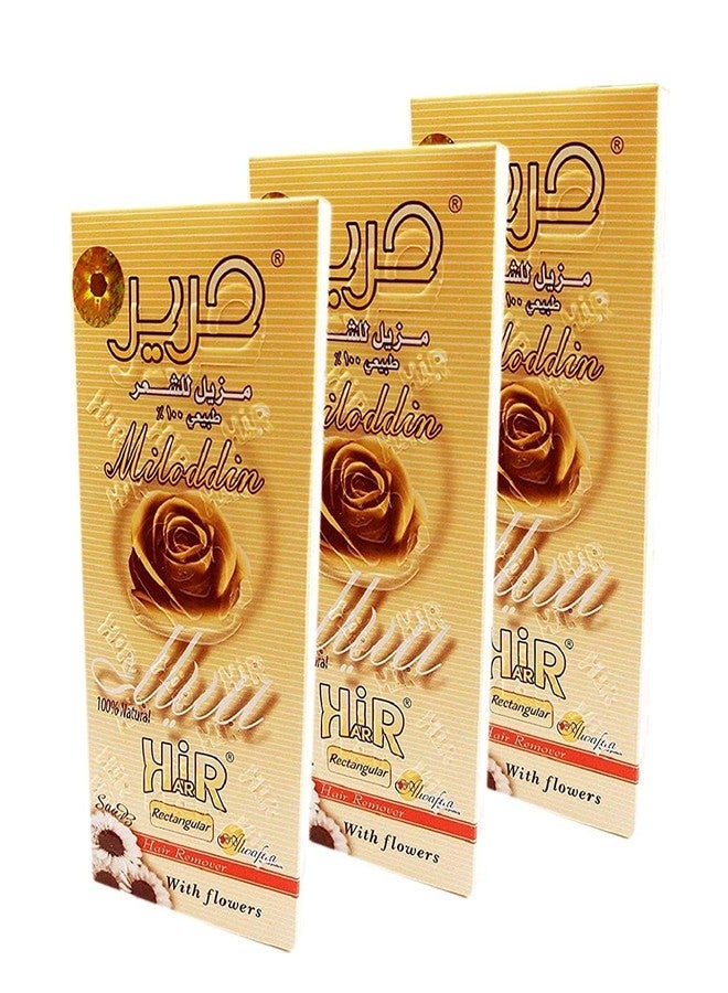 bonballoon 3 Pack Harir Sweet Packets Hair Removal Wax Waxing Sugar Sugaring Paste Natural Easy to Prepare All Body Bikini Brazilian Underarms Face (Each Pack 90gm / 3.17oz - Total : 3 Pack = 9.52oz / 270gm) - Image 1