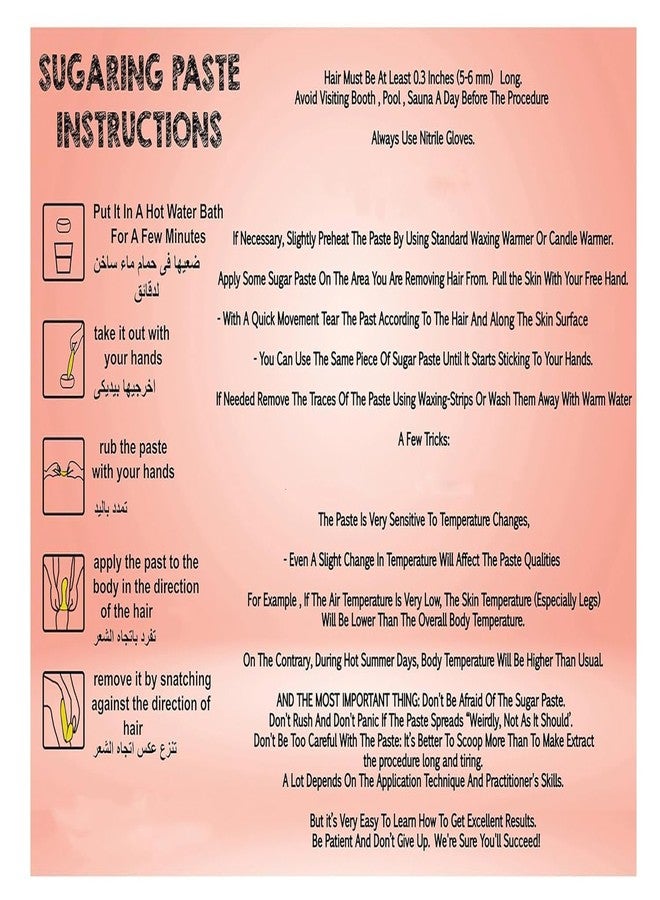 bonballoon 3 Pack Harir Sweet Packets Hair Removal Wax Waxing Sugar Sugaring Paste Natural Easy to Prepare All Body Bikini Brazilian Underarms Face (Each Pack 90gm / 3.17oz - Total : 3 Pack = 9.52oz / 270gm) - Image 3