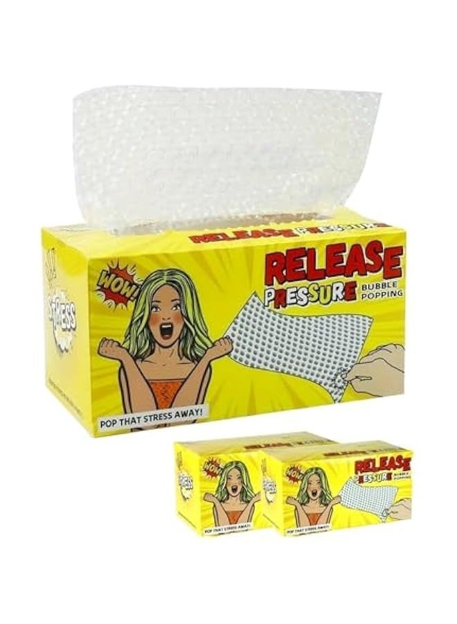 Pinching Bubble Wrap Sheets Box,Ultra-Soft Decompression Venting Toy,Sensory Fidget Stress Relief Gifts for Women Office Management and Fun Breaks (3) - Image 1