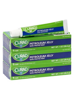 CURAD CURAD Petroleum Jelly Skin Protectant, Ointment for Dry Cracked Skin, 1 oz Tube (12 Pack) 