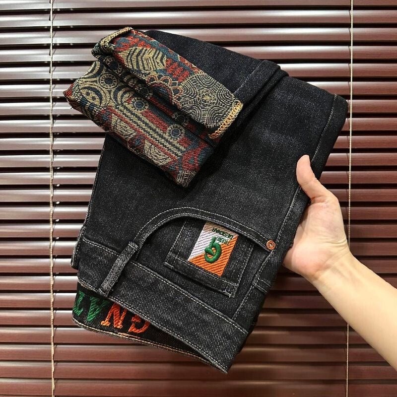 Unisex Classic Denim Jeans Loose Fit Daily Outdoor Wear - Image 1