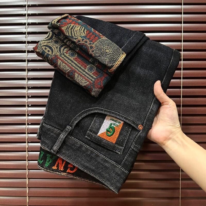Unisex Classic Denim Jeans Loose Fit Daily Outdoor Wear - Image 2
