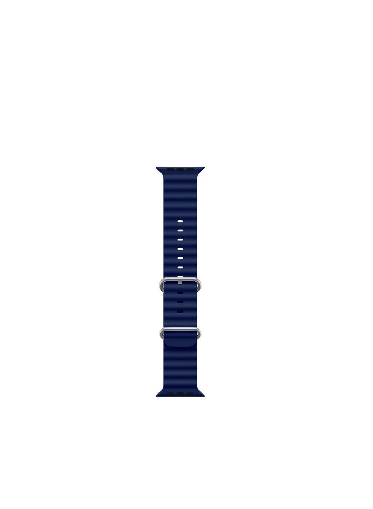 GULFLINK Adjustable Loop Sport Fluoroelastomer Breathable Watch Band for Apple Watch 38/40/41mm Dark Blue - Image 3