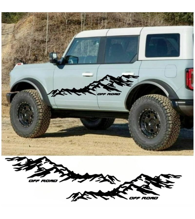 Black Car Decals For Threshold Protection And Sporty Bumper Strips - Image 2