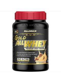 AllMax Nutrition ALLMAX Nutrition Gold ALLWHEY, Chocolate Peanut Butter - 2 lb - 24 Grams of Protein Per Scoop - Gluten Free, Low Carb & Low Sugar - Approx. 30 Servings  - Image 1
