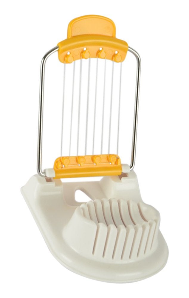 Kai Japan Stainless Steel Egg Slicer, White & Yellow - Image 3