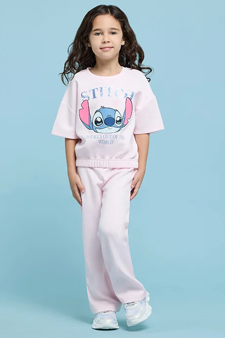 R&b Stitch Print Sweatsuit Set