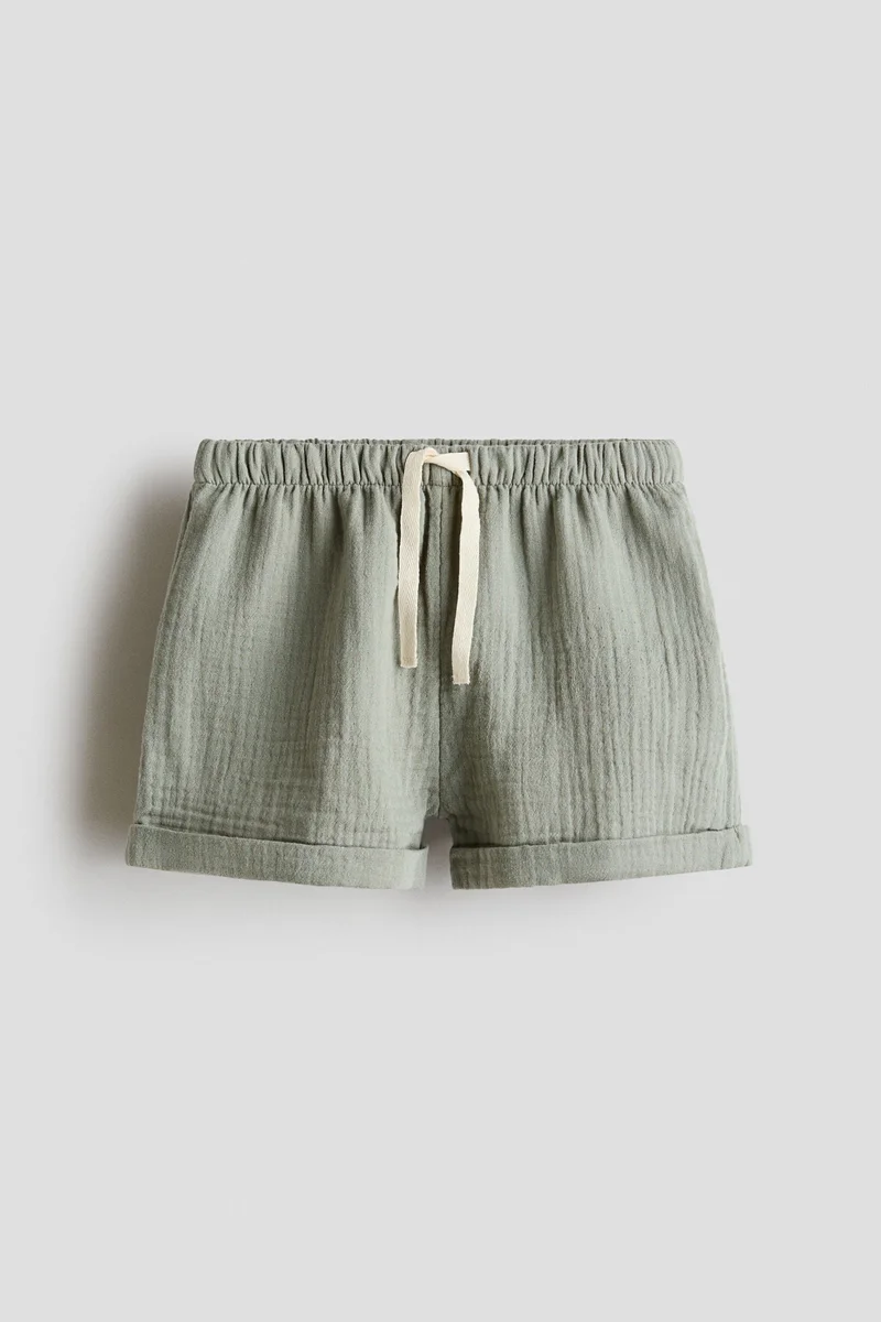H&M Cotton muslin shorts