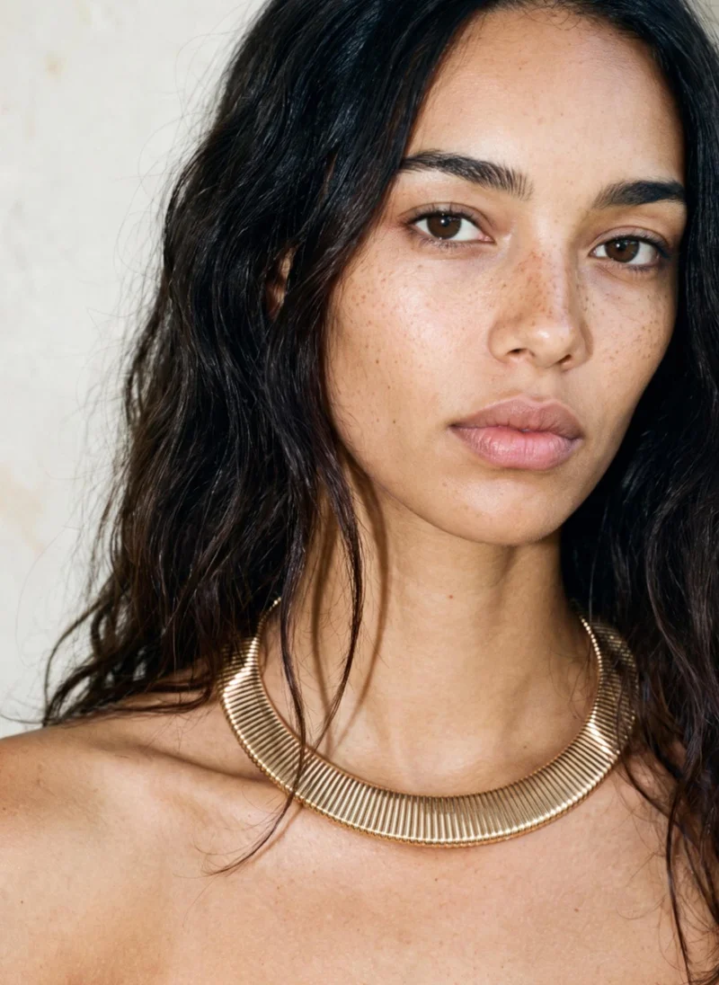 Statement necklace gold