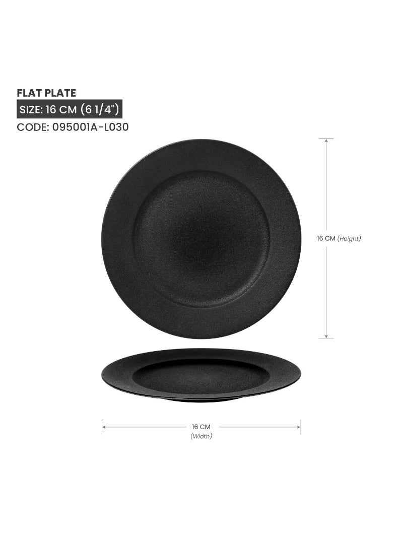 Top Pick Black Sand Flat Plate 16Cm