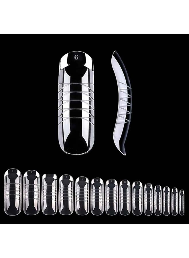 brunson Dual Nail Forms for Poly Extension Gel Pre-shaped False Tips with Scale 120pcs Manicure Tool for Nail Extensions Mold Nail Tips Acrylic Nails False Nails Manicure Tool - Image 2